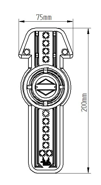 Wandhalterung für Jagdtrophäen (Rotwild) - universell einstellbar