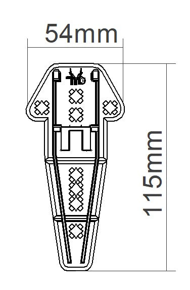 Wandhalterung für Jagdtrophäen (Reh/Gams) - gerade