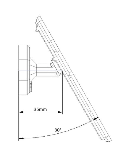 Wandhalterung für Jagdtrophäen (Reh/Gams) - schräg